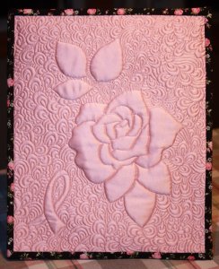 Breast Cancer Rose Quilt 2008