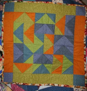 Babydoll flying geese quilt