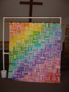 String Pieced Rainbow