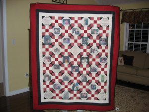 Lucas and Courtney Wedding Quilt