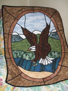 stain glass eagle