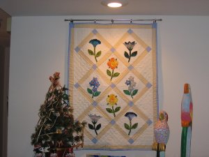 Blue Magic Vine Quilt