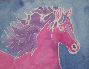 The Fantastic Purple and Pink Horse