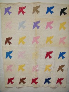 Antique Applique Bird Quilt