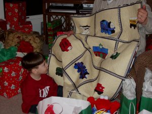 Luca's Thomas the Train Quilt