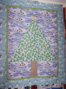 Christmas Tree Baby Quilt