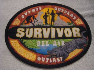 Survivor mug rug