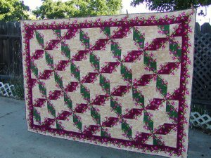 fushia quilt