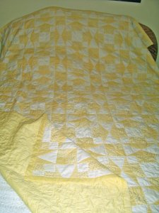 yellow quilt