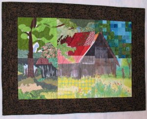 Red Roof Barn Slice Quilt