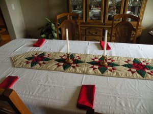 Connie's Christmas table runner