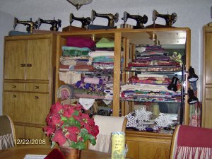 Stacks of quilts