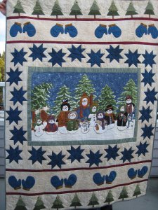 Snowman quilt