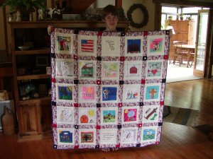 Steven's 7th Grade Math Class Quilt