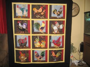 Mostly batik chickens