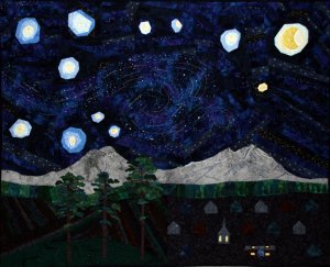 If vanGogh Were a Quilter: Starry Night over Siste