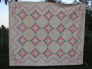 Grandmother's flower quilt