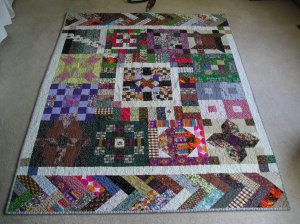 Jelly Roll Sampler Picnic Quilt