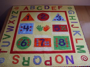 Child's ABC, Number & Shape Quilt