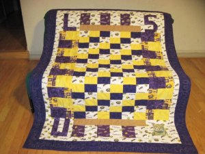 Gage's LSU Quilt