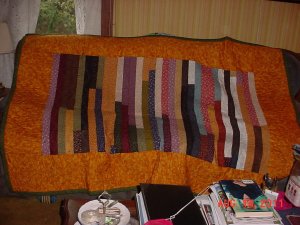 Jelly Roll Quilt for homeless