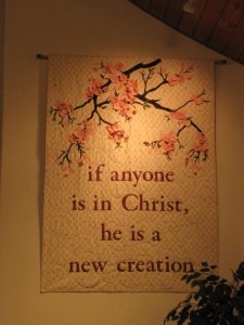 Cherry Blossom church banner