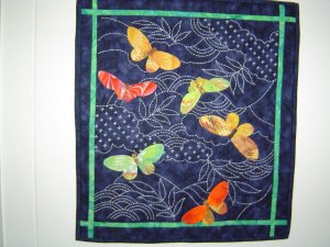 Butterflies and Sashiko