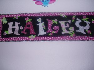 Hailey's name banner