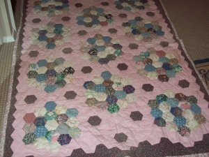 Grandmother's flower quilt