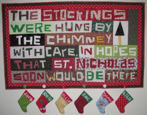 Christmas Quilt using Word Play