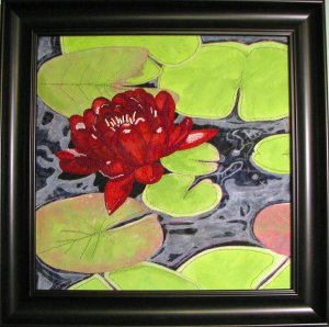 Red Water Lily