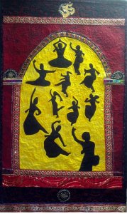 Silhouettes of Indian Dancers