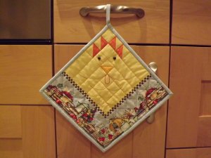 Chicken Little potholder