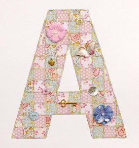 Paper Quilt Alphabet Letter