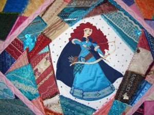 Little Miss Ava's Princess Quilt /Closeup