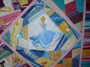 Little Miss Ava's Princess Quilt/Closeup