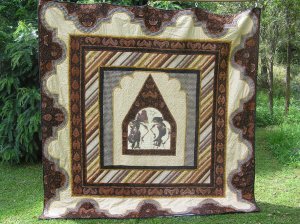 Katie and Yoyok's wedding quilt