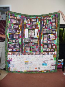 Wedding memory quilt