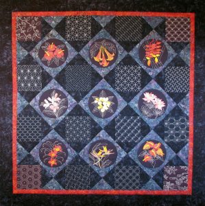 Tropical Flowers and Sashiko